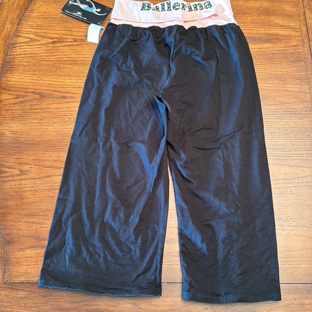 Motionwear dance warm up pants NWT ADULT XL nonsmoking pink waistband